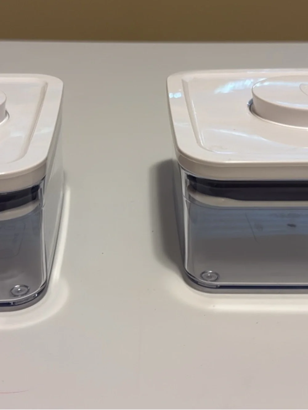 OXO Pop Clear Food Storage Canisters with White Lids - Set Seven!